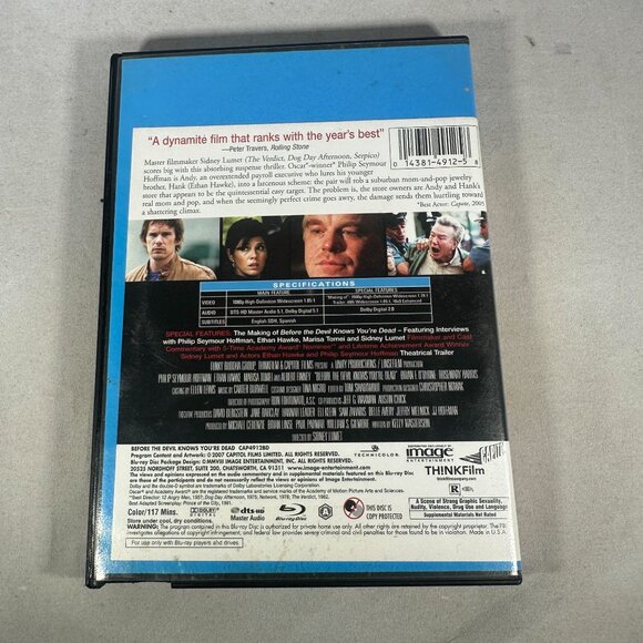 Before The Devil Knows You’re Dead Blu-ray Philip Seymour Hoffman Ethan Hawke - Picture 2 of 4